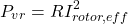 \[{P_{vr}} = RI_{rotor,eff}^2\]